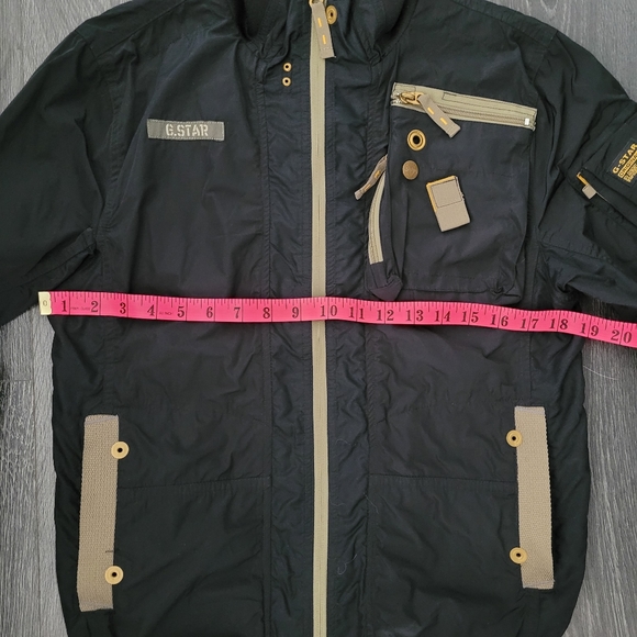 G-Star Zip Up Cargo Bomber Jacket (Black) - Picture 7 of 8